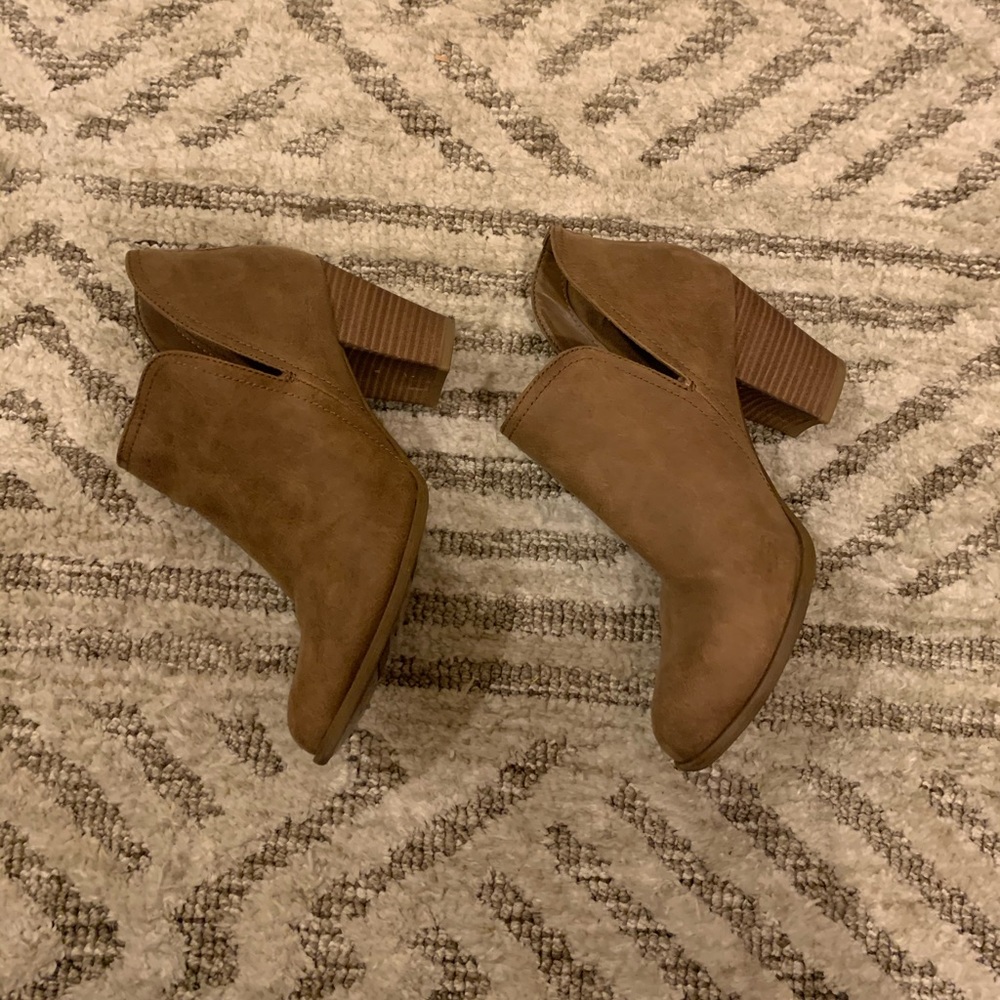 Beige booties